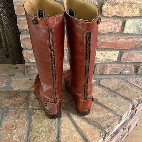 Frye Brown Leather Knee-High Boots - Picture 2 of 8